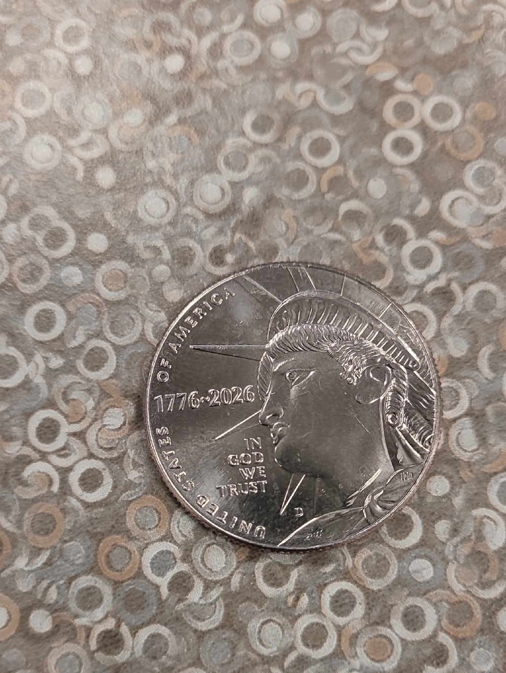 Unbranded Men’s Silver Coin Accent - Classic Metallic Finish